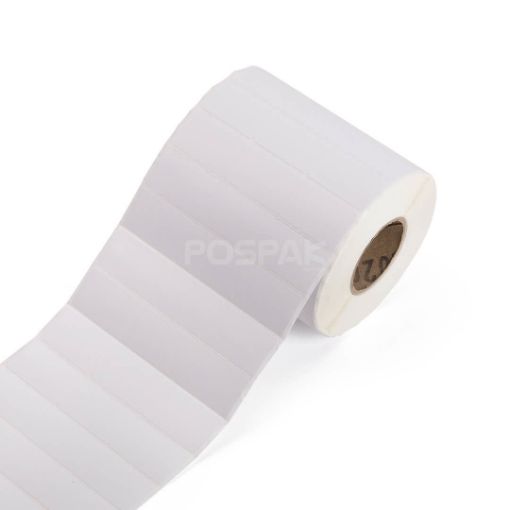 รูปของ ST.TT Size 32 x 15 mm (3.2 x 1.5 cm) Sticker 5,000 ดวง/ม้วน แกน 1.5 นิ้ว สติ๊กเกอร์กระดาษ กึ่งมันกึ่งด้าน (ใช้ร่วมกับ Wax Ribbon หรือ Wax Resin Ribbon)