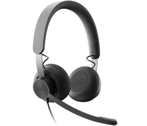 Picture of LOGITECH Zone Wired UC USB headset designed for busy open workspaces (PN:981-000876)