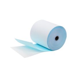 รูปของ กระดาษเคมี 2 ชั้น ขนาด 75 x 75  มิลลิเมตร สีขาว-สีฟ้า