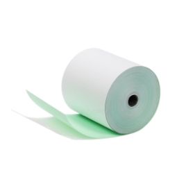 รูปของ กระดาษเคมี 2 ชั้น ขนาด 75 x 75  มิลลิเมตร สีขาว-สีเขียว