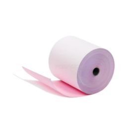 รูปของ กระดาษเคมี 2 ชั้น ขนาด 75 x 75  มิลลิเมตร สีขาว-สีชมพู