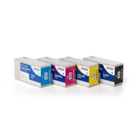 รูปของ EPSON Ink Cartridges ตลับหมึก (C, M, Y, K)  แท้ 100% สำหรับ EPSON TM-C3510 (PN: C33S0205XX)***ราคาต่อสี***