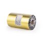 รูปภาพของ POSPAK M110A Gold Wax Ribbon Size 110mm X 300m F/O แกน 1 นิ้ว Wax Ribbon หมึกริบบอน (PN:M110A-WAX-GOLD) ใช้กับลาเบลหรือสติ๊กเกอร์ เนื้อกึ่งมันกึ่งด้าน แบบ Thermal Transfer