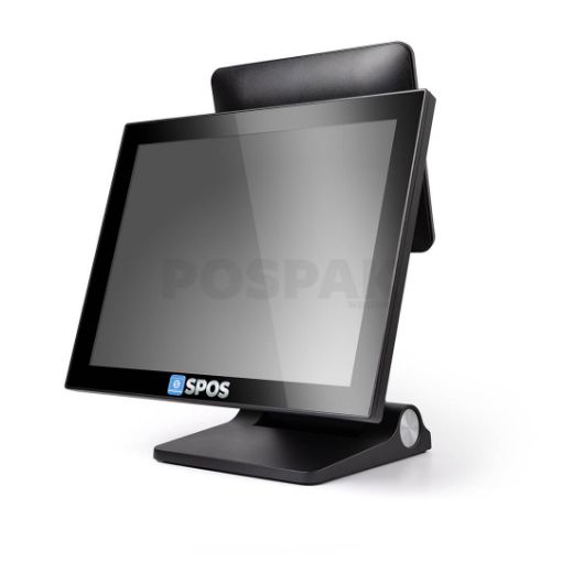 รูปภาพของ SPOS รุ่น T260/S600 CPU:Core I5 RAM:8GB SSD:M.2 512GB เครื่อง POS หน้าจอสัมผัส ขนาด 15 นิ้ว + จอแสดงผลลูกค้า 9.7 นิ้ว เครื่อง POS All in one
